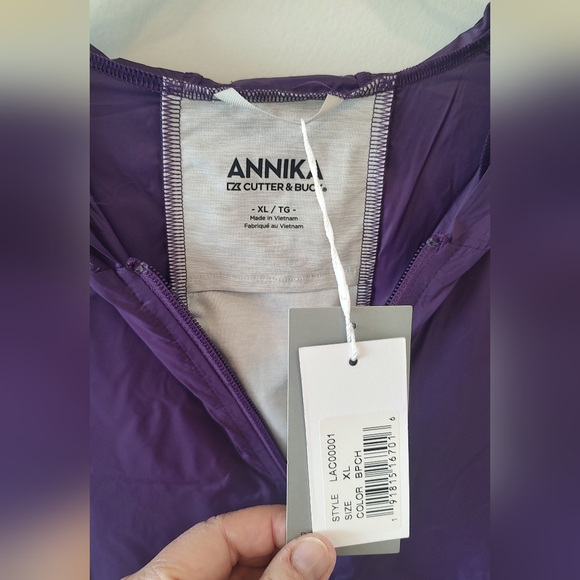 NWT Annika (Sorenson) S/S Hoodie by Cutter & Buck - Picture 2 of 6